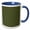 Blue/White, variant on 3drose, Halftone Retro Circular Dot Pattern Background Design, 11oz Mug