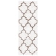 thumbnail image 3 of SAFAVIEH Barcelona Mira Geometric Shag Area Rug, Ivory/Silver, 5' x 5' Square, 3 of 8