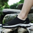 thumbnail image 4 of PEASKJP Running Shoes for Men Sport Sneakers Casual Outdoor Casual Walking Shoes Trainers Sneakers,Black,11.5, 4 of 5