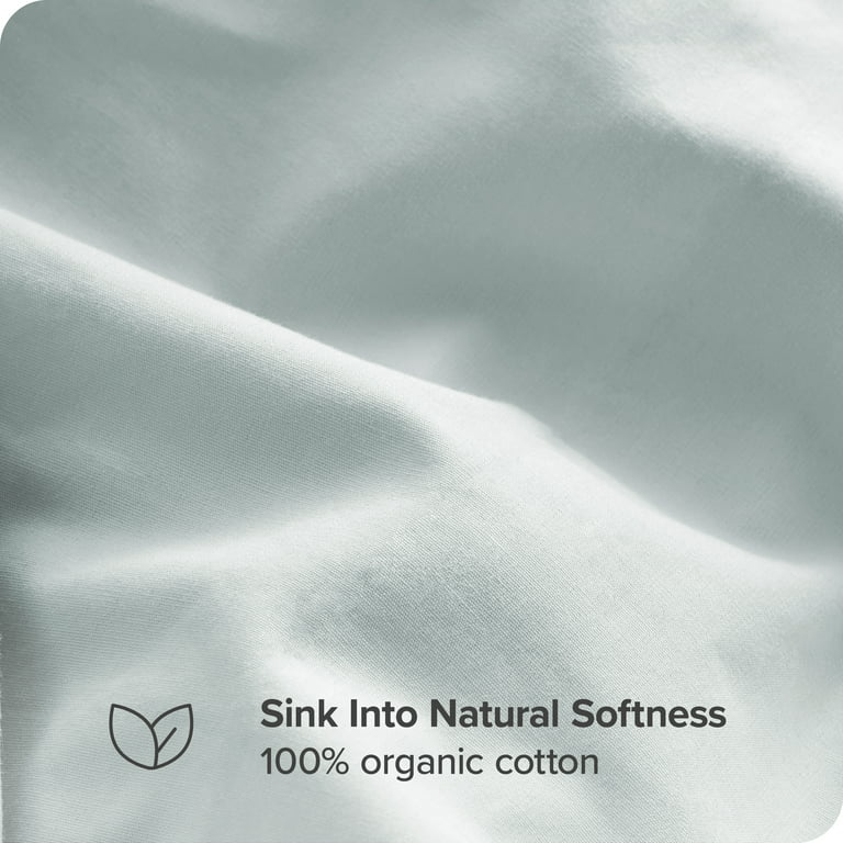 300 Thread Count Organic Cotton Percale White 3 Piece Twin Xl Bed Sheet Set  By Bare Home : Target