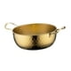 thumbnail image 3 of Olla coreana para ramen con asas, de acero inoxidable, para sopa, mariscos y fideos Oro 22cm, 3 of 9