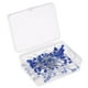 thumbnail image 1 of Kit de 100 alfileres de cabeza recta con cabeza de perla y estuche transparente - Surtidos Azul real, 1 of 9