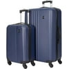 Travelers Club Cosmo Hardside Spinner Luggage, Navy Blue, 2-Piece Set (20/28) 2-Piece Set (20/28) Navy Blue