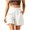 White, variant on Fashion Yoga Shorts for Women with Pockets Solid Color Stylish Gym Shorts High Waisted Stretchy Summer Breathable Leisure Shorts Daliy Wear Outdoor Picnic Beach Run Yogo XL Black