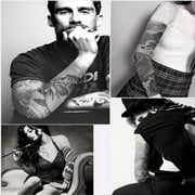 VEGCOO 24 PCS Fake Temporary Tattoo Sleeves Arm Sleeves for Party Body Art and Printed Sports Outdoor Cycling Activities UV Protection for Men Women