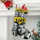 thumbnail image 2 of Nirvana Tema: Calcetines de Navidad, fino lino blanco para colgar en escaleras y chimenea, decoración navideña para el hogar, regalo de Navidad. 45cm × 32cm, 2 of 5
