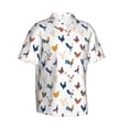 thumbnail image 3 of Xecao Various Rooster print Hawaiian shirt - a stylish short-sleeve button-down for men, perfect for casual beach and tropical outings., 3 of 9