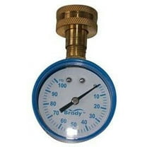 Brady Pressure Gauge 0-100 Psi 3/4 " Lead Free 0-100 Psi