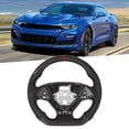 thumbnail image 4 of Nappa Steering Wheel Carbon Fiber Steering Wheel Flat Bottom Steering Wheel Steering Wheel For Camaro Steering Wheel Replacement Custom Carbon Fiber Steering Wheel Nappa Perforated, 4 of 8