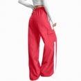 thumbnail image 4 of UAYOTSE Girl's Athletic Track Pants Wide Straight Leg Pants Fitness Clothing,Sizes 14-15 Years, 4 of 5
