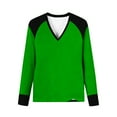 thumbnail image 4 of STETMN Women's Spring Casual Tops Bright Color Raglan Shirts Long Sleeve Layer T-shirt, 4 of 6