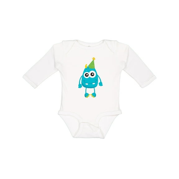 Inktastic Blue Monster Boys or Girls Long Sleeve Baby Bodysuit