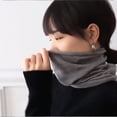 thumbnail image 5 of Soft Cotton Winter Tube Scarf Neck Gaiter with Velvet Touch, 5 of 5