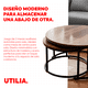 thumbnail image 3 of UTILIA Juego de 2 Mesas de Café Modernas, Mesas Redondas para Sala con Diseño Industrial y Fácil Montaje, 3 of 7
