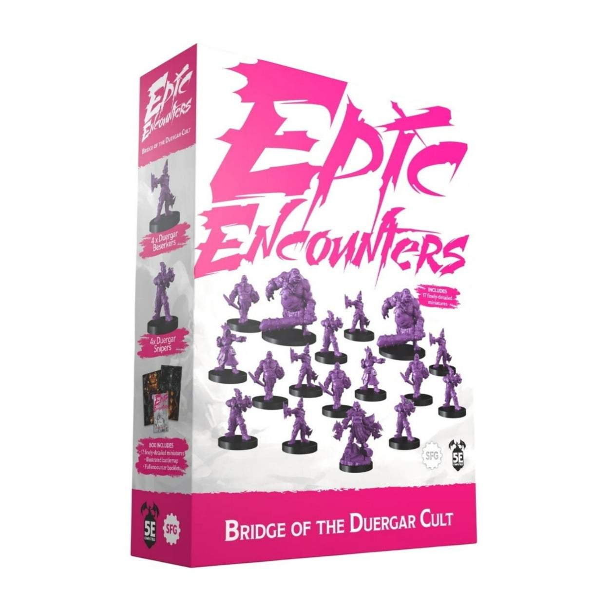 Steamforged Games Epic Encounters Bridge of the Duergar Cult 5e-Compatible Board Game with 17 Miniatures for 2 to 4 Players