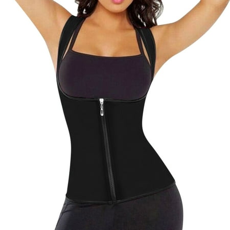 

Underwear Women Women Solid Zipper Fitness Corset Sport Body Shaper Vest Women Waist Trainer Workout Slimming Shaper Underwear