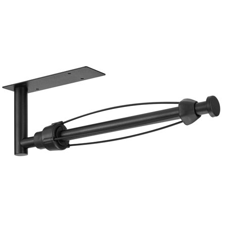 Under Cabinet Wall Mount Paper Towel Holder, Self-Adhesive Bar, Stainless Steel 13 inch (Black)