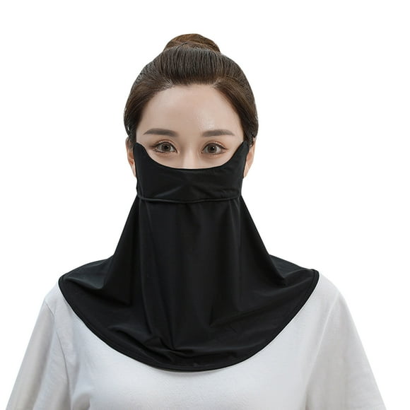 Outfmvch Neck Gaiter Women,Cloth Face Mask Loops Face Mask Driving Neck Guard Sunshade Kini Mask Protective Scarf Motorcycle Face Mask Bandana Face Mask Black One Size