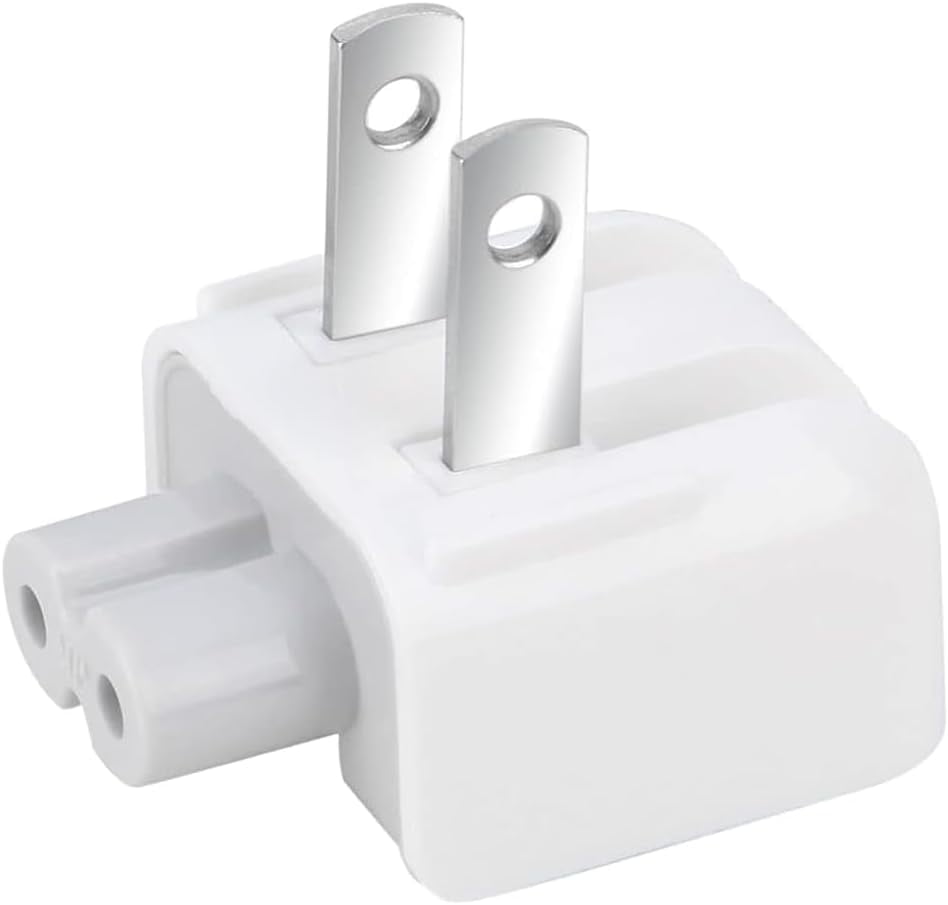 Mac Wall Adapter Plug Duckhead US Charger Cord Standard Duck Head for MacBook, iBook, iPhone, iPod Power Adapter Brick (2 PCs)