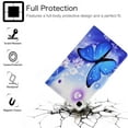 thumbnail image 2 of Allytech for Samsung Galaxy Tab A 8.0 Case 2019 Release(Without S Pen Model SM-T290/T295), Kickstand Shockproof Anti-Slip PU Leather Protective Wallet Case for Galaxy Tab A 8.0 T290, Blue Butterfly, 2 of 5