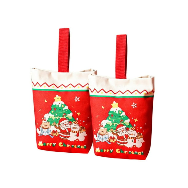 Bolsos de Regalo de Navidad Bolso de Regalo de Lienzo de Navidad, Bolso de Regalo de Manzana de Nochebuena, Bolso de Regalo de Navidad Personalizado