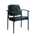 thumbnail image 1 of Chaise d'Invité en Vinyle Noir de 26 x 18,5 x 32,7 Po, 1 of 1