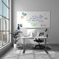 Melamine Dry Erase Board, Black Frame, 5ft x 3ft (TR59359)