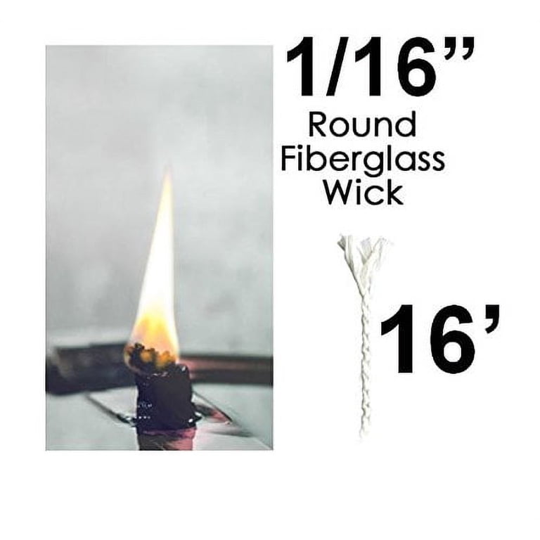 1/2 Round Fiberglass Wick 6 Feet Kerosene Lamp Tiki Torch Bottle Oil 1/2 Round Fiberglass Wick 6 Feet Kerosene Lamp Tiki Torch Bottle Oil