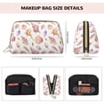 thumbnail image 2 of Conch Shell No.J913 Makeup Bag, Large Capacity Travel Cosmetic Bag for Women Girls- Travel Toiletry Bag Leather Portable Waterproof Makeup Case Organizer with Handle, 2 of 4