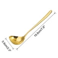 thumbnail image 2 of 7.8" Stainless Steel Cooking Supplies Gold Tone Soup Ladle Spoon, 2 of 7