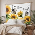thumbnail image 3 of Sunflower Bee Tapestry for Bedroom Wall Hanging Tapestry, Vintage Yellow Floral Farmhouse Watercolor Ceiling Backdrop Tapestries Poster Blanket Wall Decor for Teens Room Living Room Dorm 39" x 59", 3 of 8