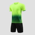 thumbnail image 2 of CYRBOKO Boys Athletic Outfit Sets, Breathable Short Sleeve Quick-dry Elastic Waist Summer Top and Shorts Green Size 8-9 T, 2 of 4