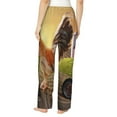 thumbnail image 3 of Daiia Country Farm Morning Rooster Women's Sleep Pant with Pockets and Drawstring,Pajama Pants-Large, 3 of 9