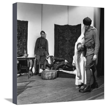 A Scene from the Terence Rattigan Play, Ross, Worksop College, Nottinghamshire, 1963 Stretched Canvas Print Wall Art By Michael