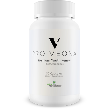 Pro Veona Phytoceramides - Premium Phytoceramides Supplement with Essential Vitamins - Support Younger Looking Healthy Skin - Help Reduce Dry Skin & Improve Hydration - Promote Collagen Production