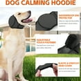 thumbnail image 3 of GASTROPOD Dog Calming Hoodie with Noise Protection and Waterproof Ear Covers – Anxiety Relief Ear Wraps for Fireworks, Bathing, Surgery, Swimming – Adjustable Headband for Small to Large Dogs, 3 of 7