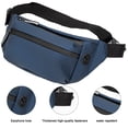 thumbnail image 3 of Bolso de pecho, bolso de cintura impermeable, bolso de hombro tipo mensajero para deportes al aire libre y ocio, azul, 3 of 5