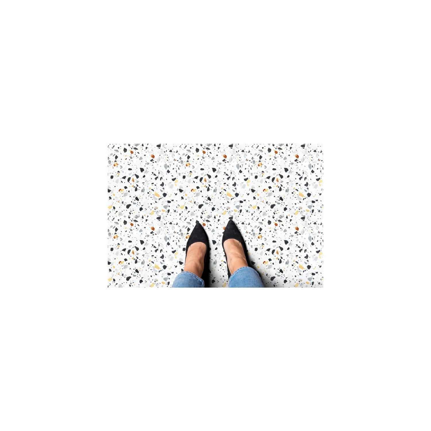 HomeStock Renaissance Refinement Mosaic 12x12 Self Adhesive Vinyl Floor Tile - 20 Tiles/20 sq. ft., Simple Peel & Stick Installation, Ideal for Home Renovations