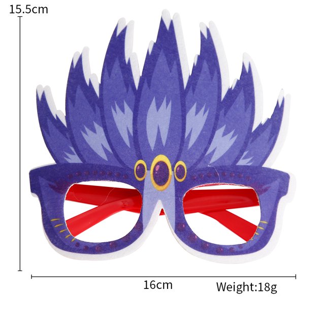 Nuevo mexicano Carnaval Gafas Decoración Masquerade Dress Up Party Supplies Colorido Gafas de plumas Marcos