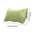 thumbnail image 3 of Mouliraty Pillowcase Without Printing Solid Color Washed Cotton Pillowcase Bedding Concise Style Coreless Pillowcase, 3 of 6