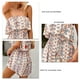 thumbnail image 5 of Mono corto sin tirantes con hombros descubiertos, mono informal de verano, mono corto sin tirantes, calidad inigualable, 5 of 6