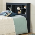 thumbnail image 3 of South Shore Navali Bookcase Headboard, Blueberry, 3 of 12