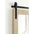 thumbnail image 4 of Kate and Laurel Cates Farmhouse Horizontal Wood Framed Wall Mirror, 38 x 27, Natural Wood, Barn Door-Inspired Decorative Bathroom Mirror for Wall Decor, 4 of 9