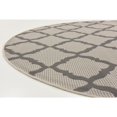 thumbnail image 2 of Unique Loom Outdoor Trellis Collection Area Rug - Raised Trellis (6' Round Gray/Silver), 2 of 6