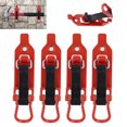 thumbnail image 1 of (Combinado A+A) 4 Piezas Soporte Pala para Soporte Techo Abrazadera Goma Metálica Soporte Montaje en Pared Kit Montaje Soporte Eje Liberación Rápida (rojo), 1 of 9