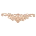 thumbnail image 1 of 40x12cm Exquisite Classic Rubber wood Carved Applique Furniture Natural Deca, 1 of 5