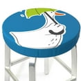 thumbnail image 3 of Bingfone12 inch Padded Round Bar Stool Cover Cushion with Elastic Fabric Round Chair Seat - Goose Holding an Umbrella, 3 of 7