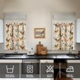 thumbnail image 4 of Colorful Vintage Rooster2(1) Kitchen Curtain Valance 3 Piece Home Curtains and Valance Set Curtain Sink Window Decor Window Treatment Tier 27.5x36 Length, 4 of 6
