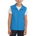 thumbnail image 5 of CHEEREAM Boys Summer Vest Zip Collared Outdoor Sleeveless Shirt Volunteer Activity Waistcoat Party Costume Tops For Kids, 5 of 8