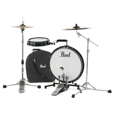 Pearl PCTK1810 Compact Traveler 2-Piece Drum Kit w/ Slim 18" Bass Drum, 10" Snare & Travel Bag